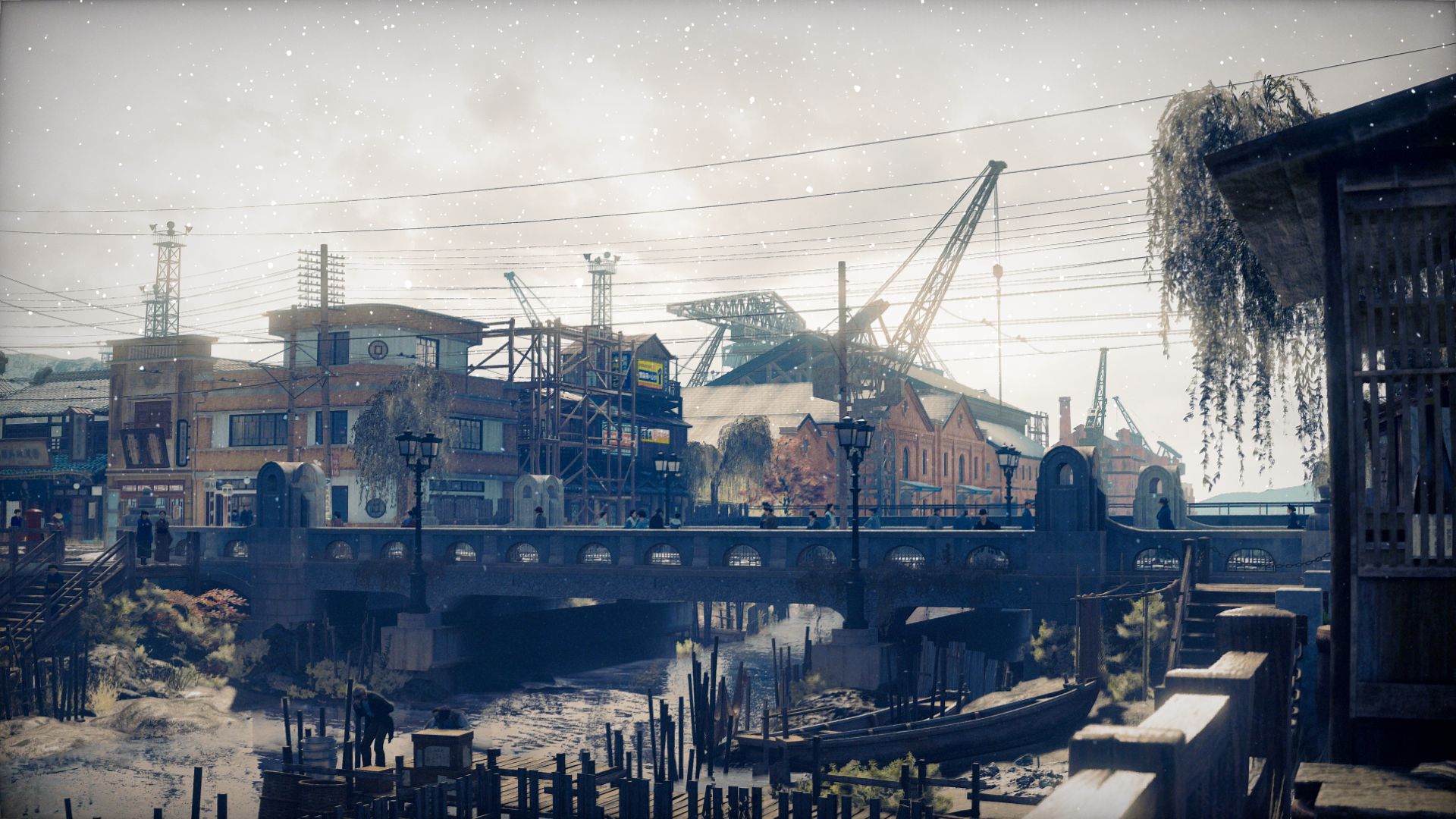 Port-city atmosphere for Kure 1929 in Stranger Than Heaven